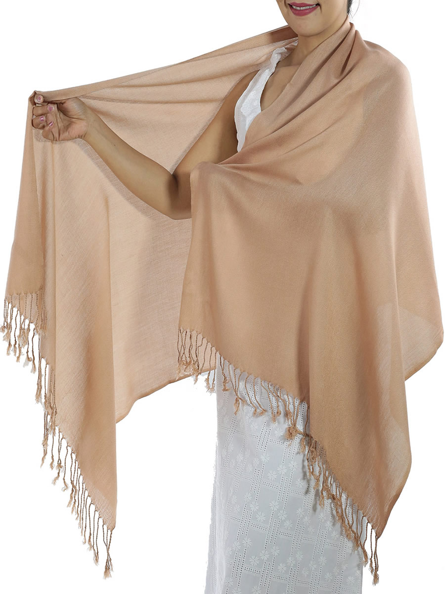 Brown Cashmere Scarf: image 4