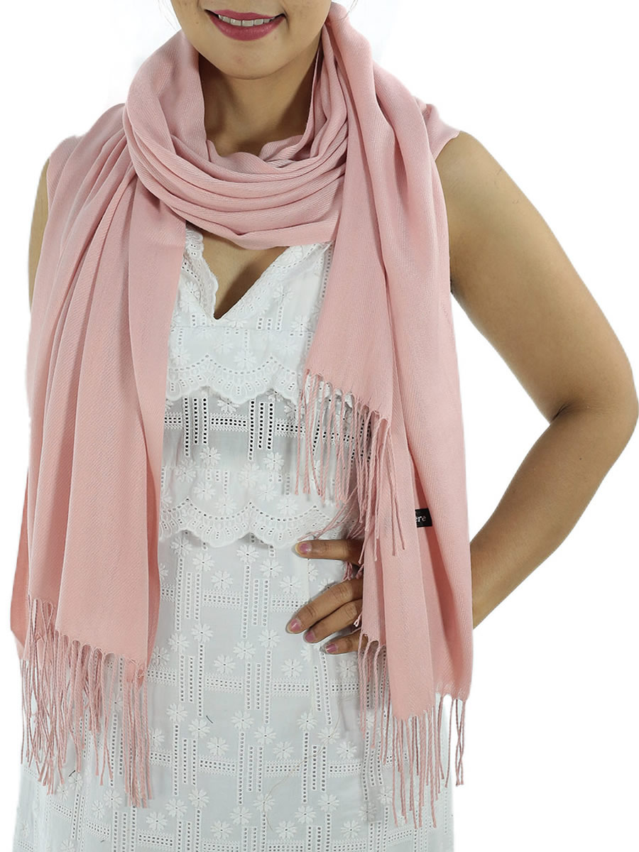 Pink Cashmere Scarf