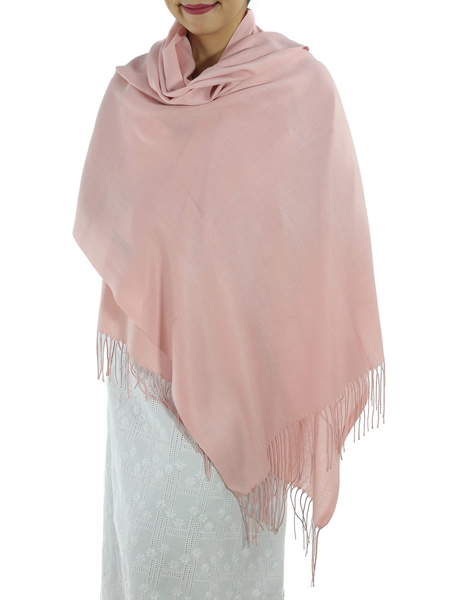 Pink Cashmere Scarf: image 4
