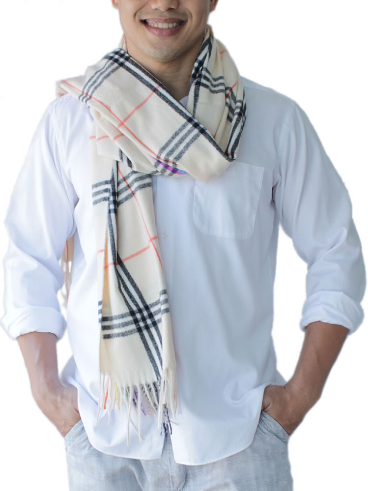 Men's Cream Scarf: image 2