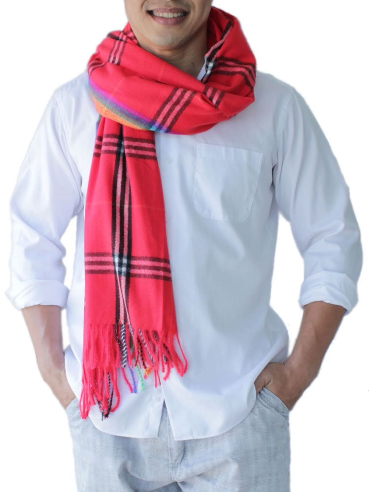 Men's Red Scarf: image 2