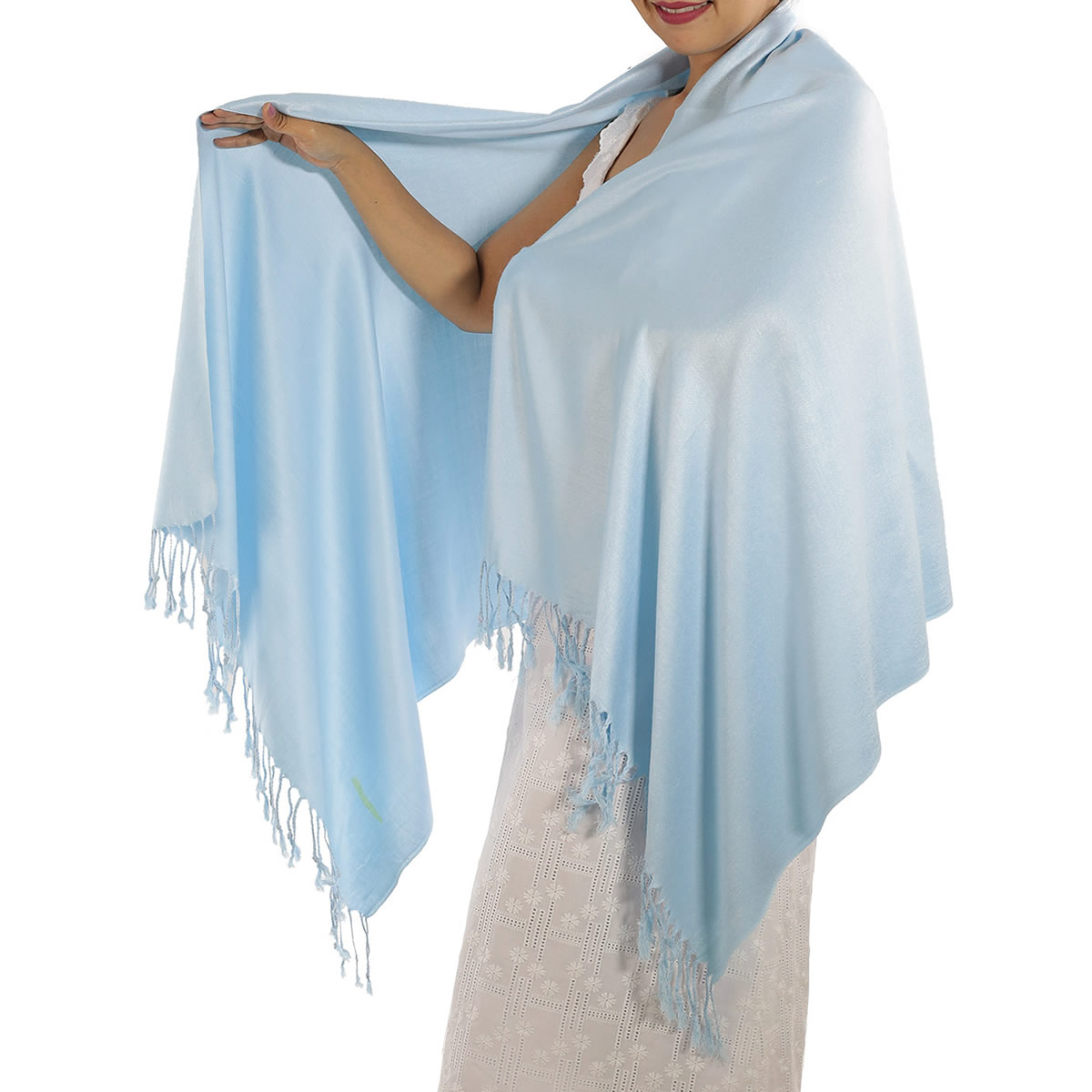 Baby Blue Pashmina: image 2