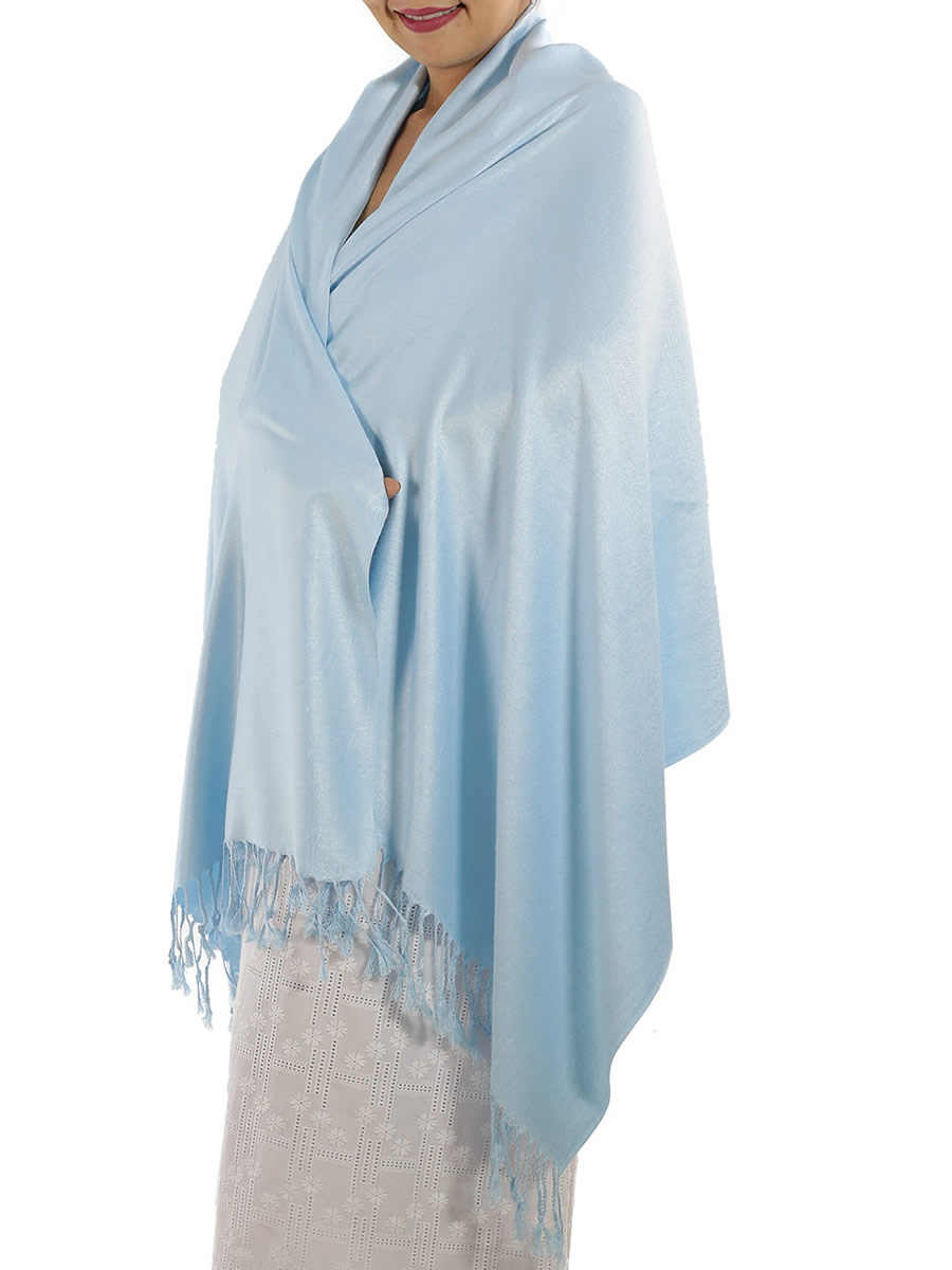 Baby Blue Pashmina: image 3
