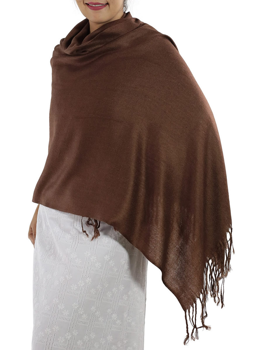 Brown Pashmina: image 4