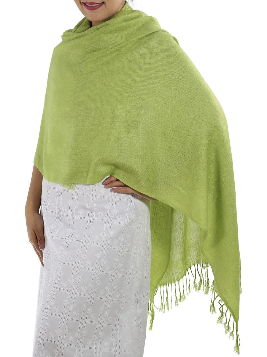 Green Pashmina: image 4