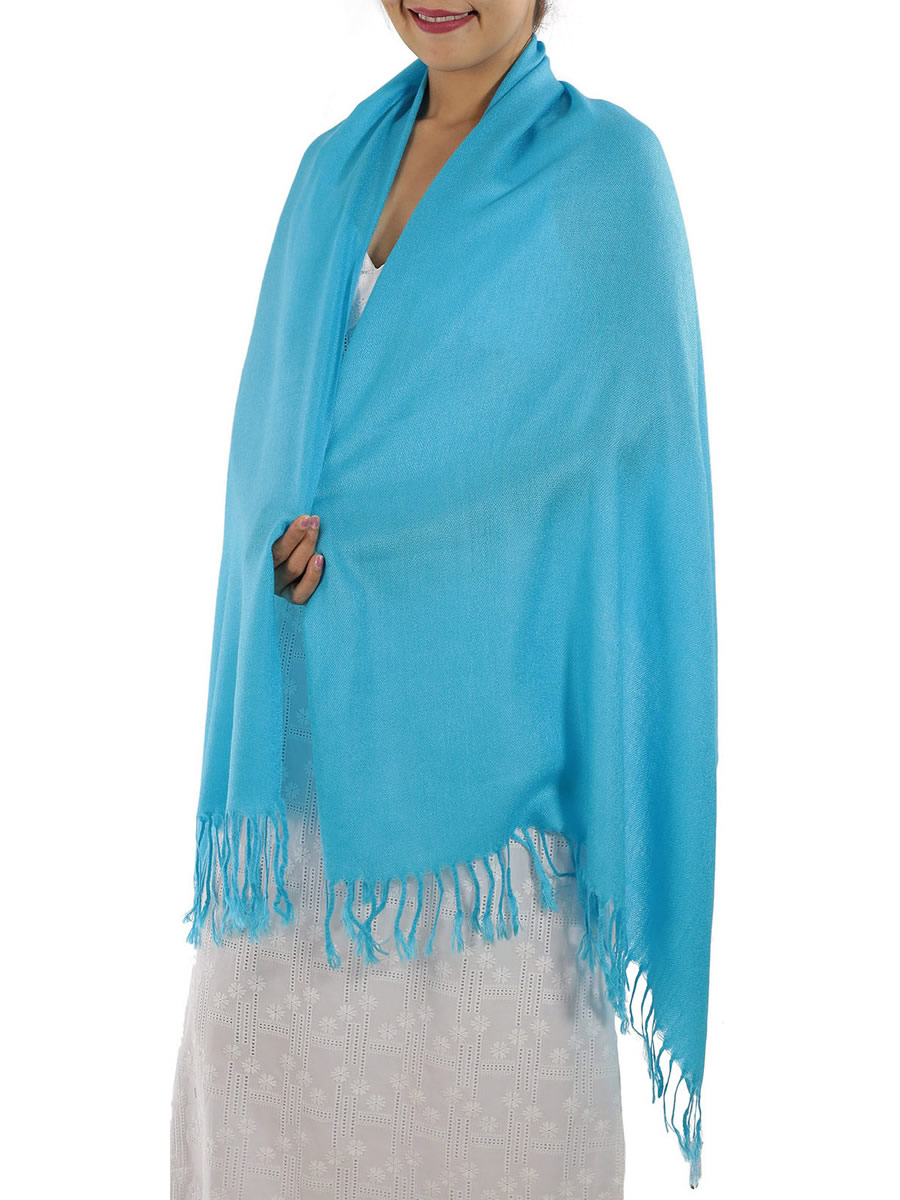 Light Blue Pashmina: image 2