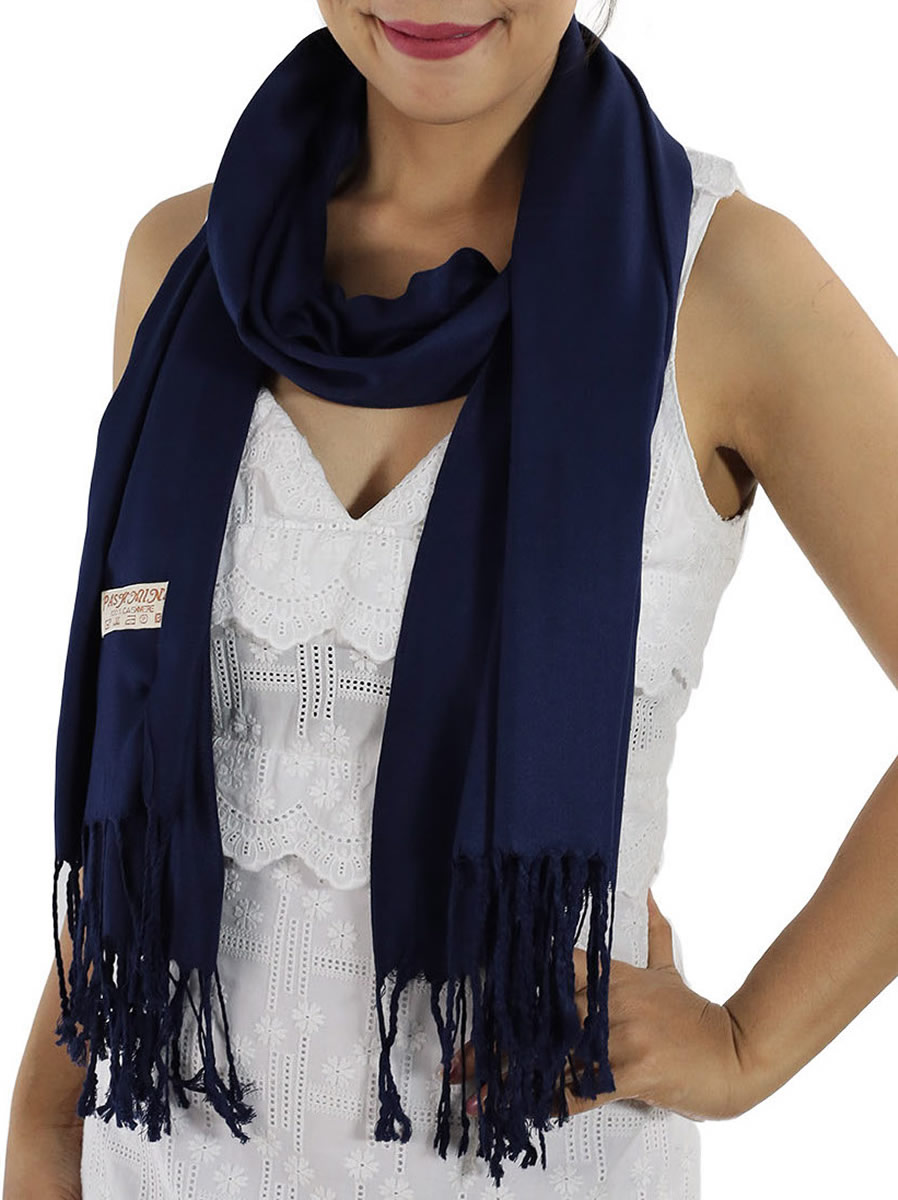 Navy Blue Pashmina