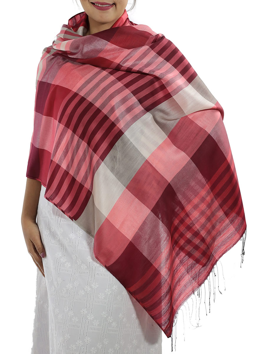 Red Plaid Scarf: image 2
