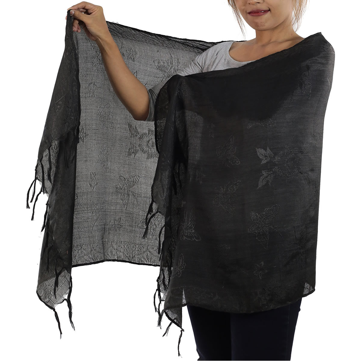 Traditional Thai Black Scarf x 3: image 2