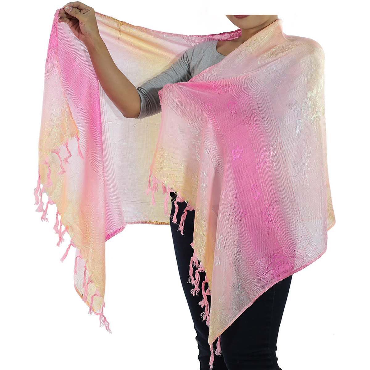 Traditional Thai Pink Scarf x8: image 4