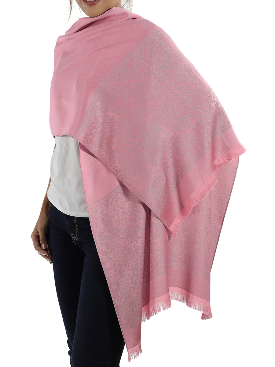 Pink Silk Shawl