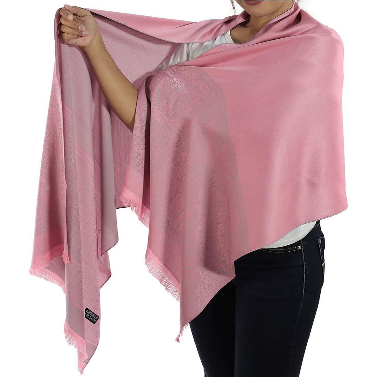 Pink Silk Shawl: image 2
