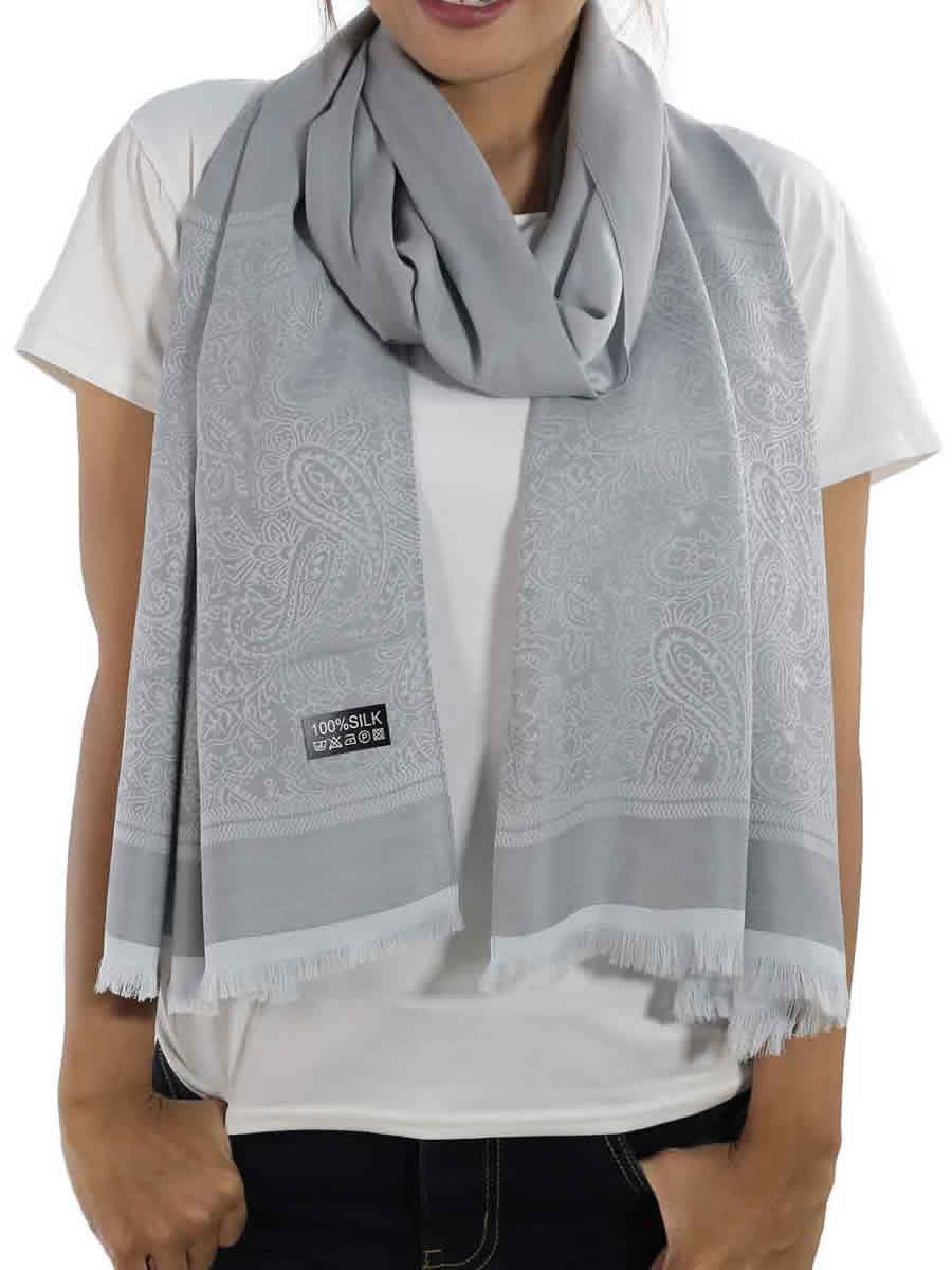 Silver Silk Shawl: image 2