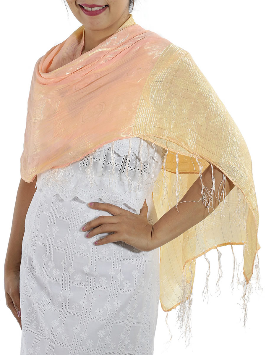 Baby Pink Silk Scarf: image 4