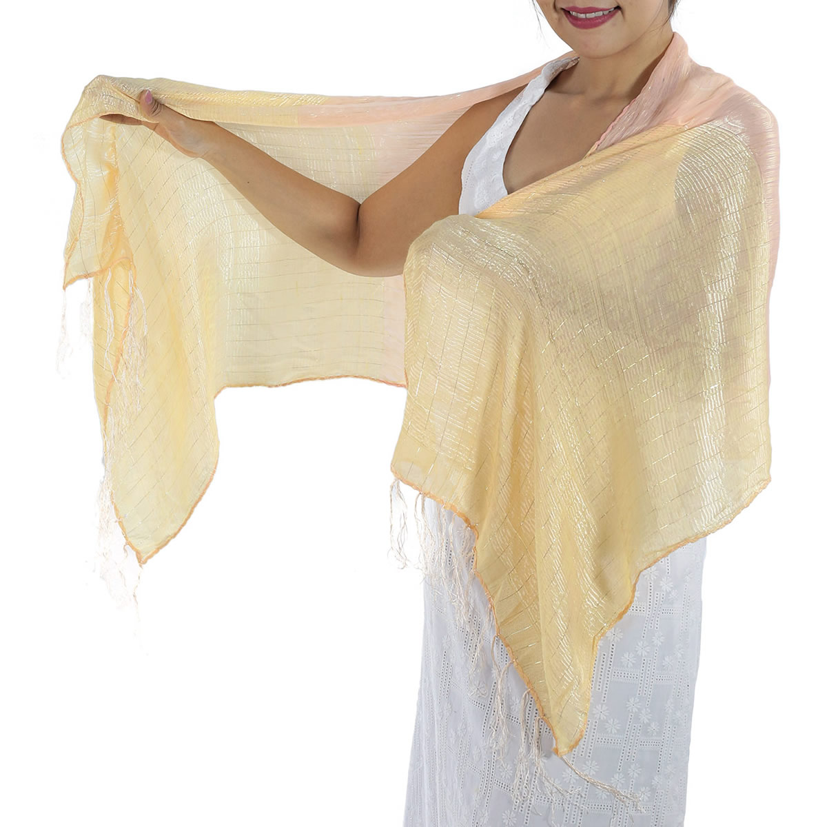 Baby Pink Silk Scarf