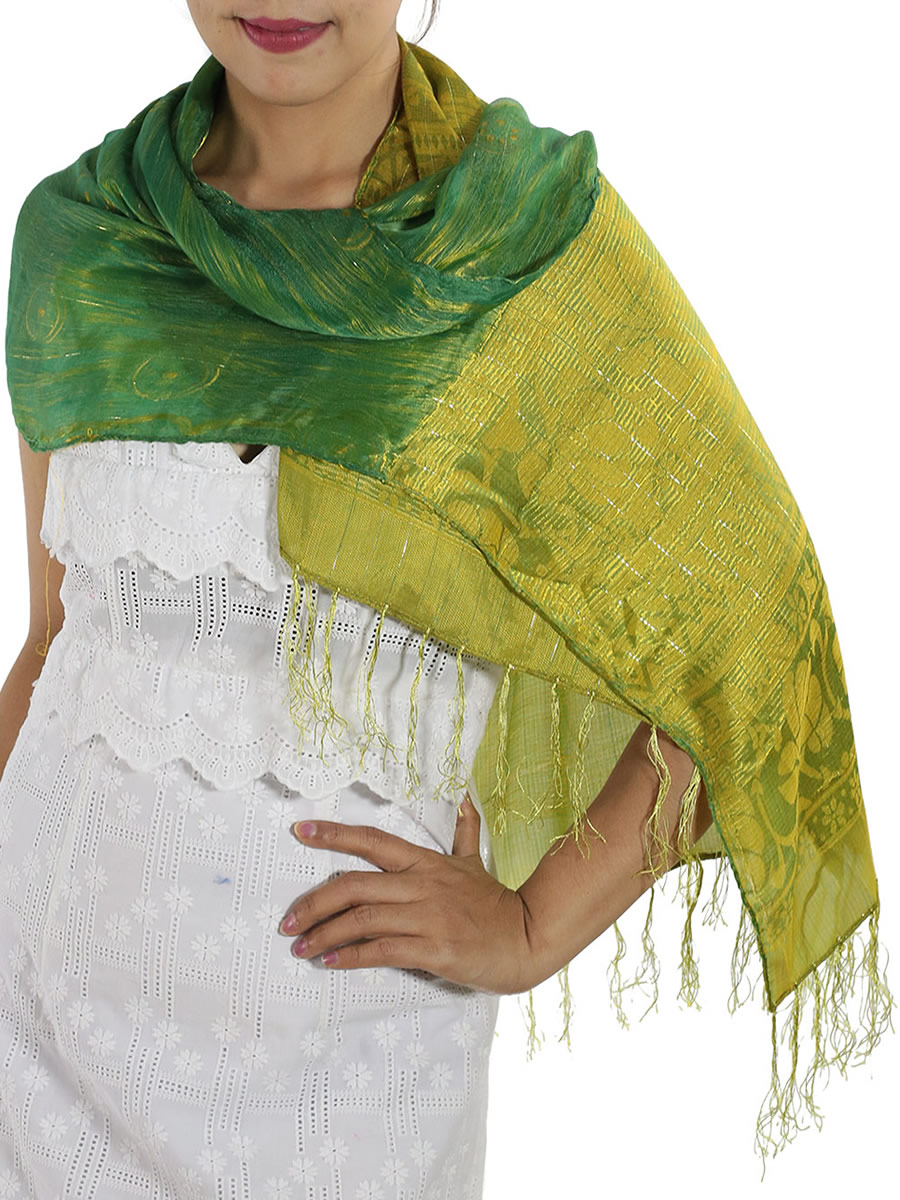 Green Silk Scarf: image 2