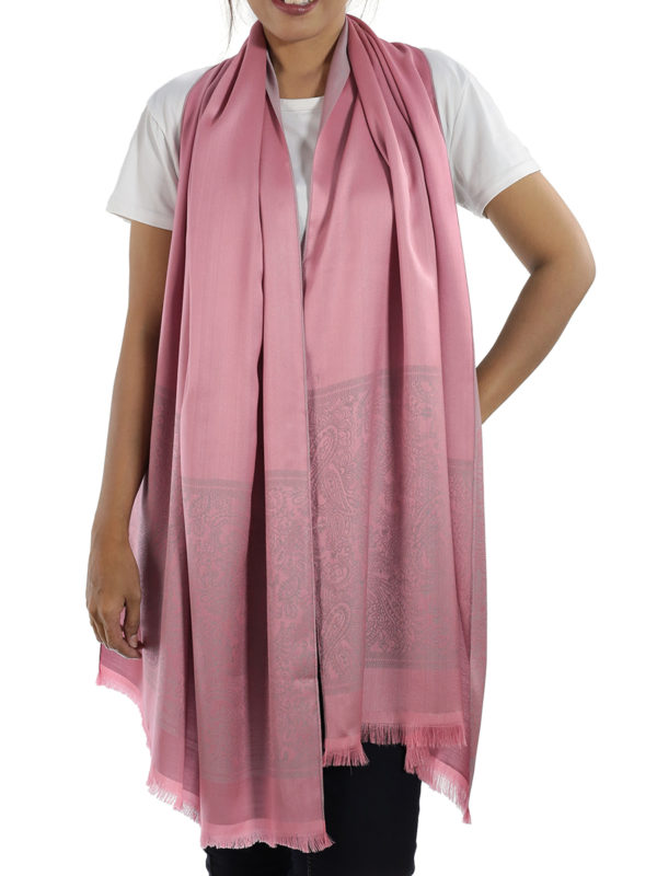 buy pink silk shawl
