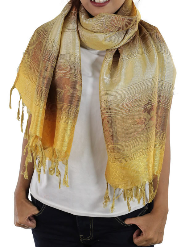 gold scarves from thailand