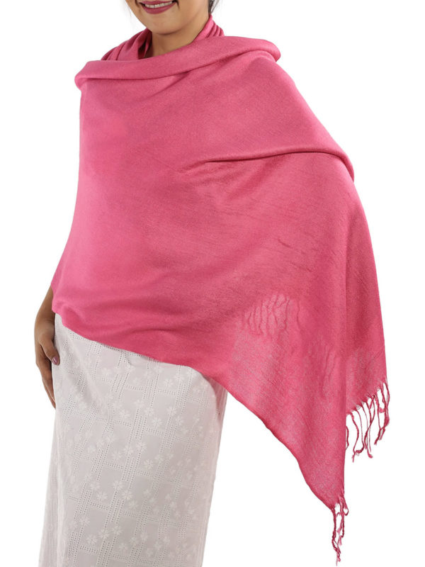 hot pink pashmina wrap